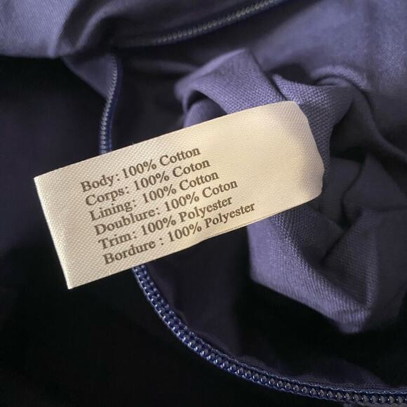 PINK Victoria's Secret Tote Bag Blue Bandana Print Large Travel Beach Carry All - Picture 10 of 14